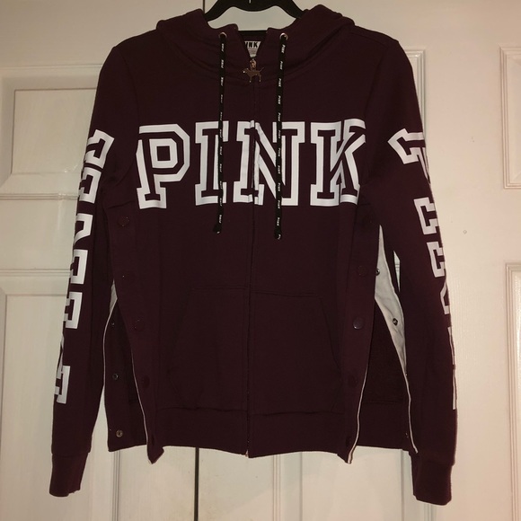 VSPink Fashion Show Funnel Full-Zip Hoodie-S?M - Picture 2 of 6